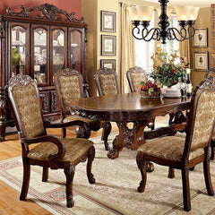 Medieve Cherry Oval Dining Table - Ornate Home