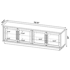 Medina Golden Oak Tv Stand - Ornate Home