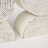 Medina Off-White/Gold Tall Metal Planters (Set of 2)