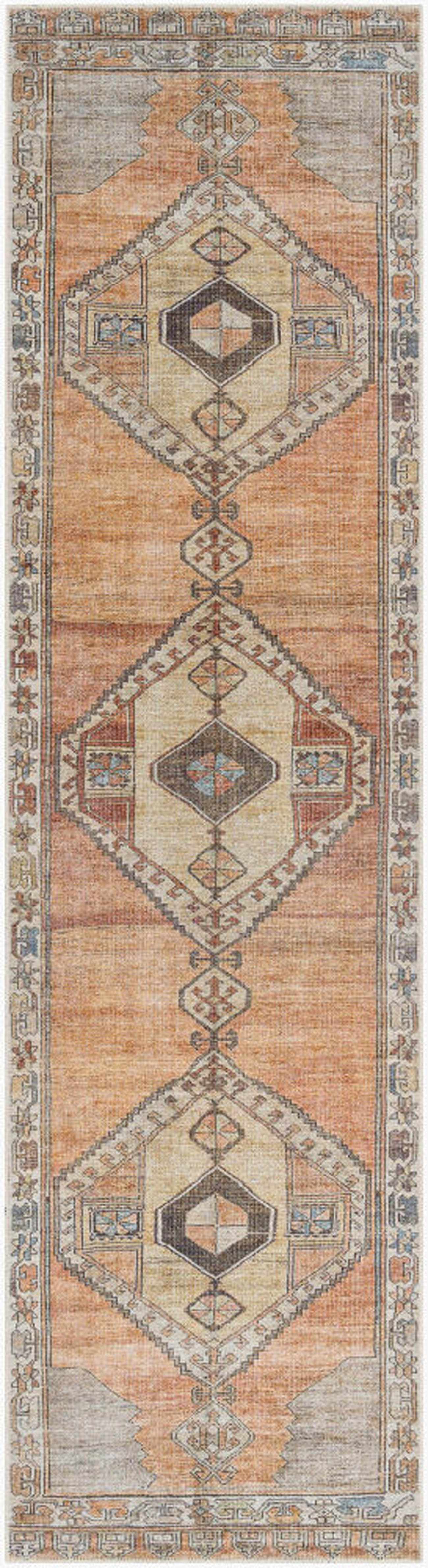 Medinah Washable Runner Rug - Ornate Home