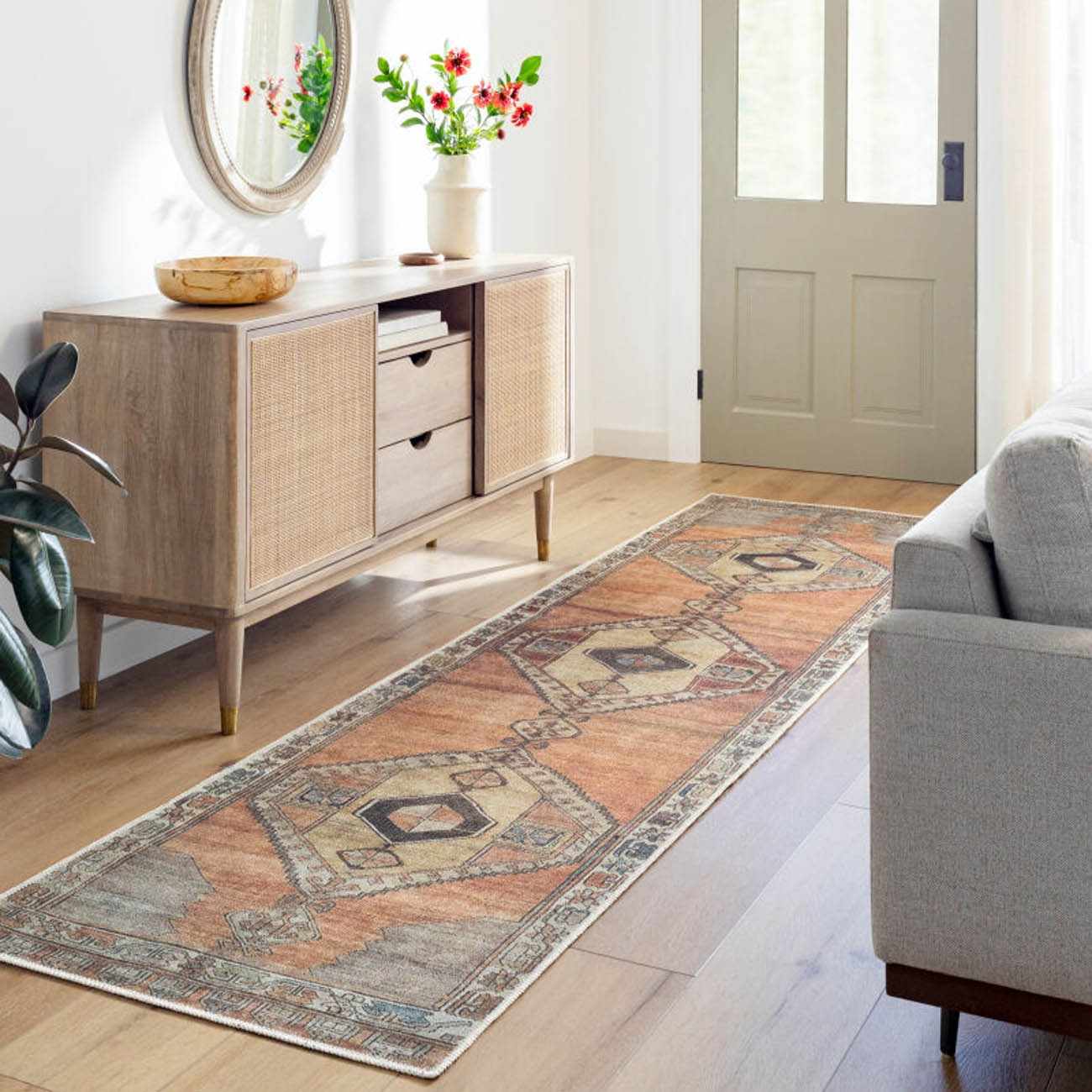Medinah Washable Runner Rug - Ornate Home