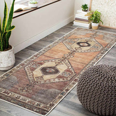 Medinah Washable Runner Rug - Ornate Home