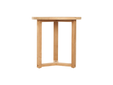 Medium Round Teak Outdoor Cross Legs Nesting Side Table - Ornate Home