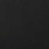 Medley Black Genuine Leather Queen Panel Platform Bed - Ornate Home