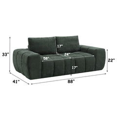 Medwin Green Sofa - Ornate Home