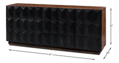 Megan Black Sideboard - Ornate Home