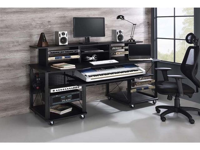 Megara Black Music Desk - Ornate Home