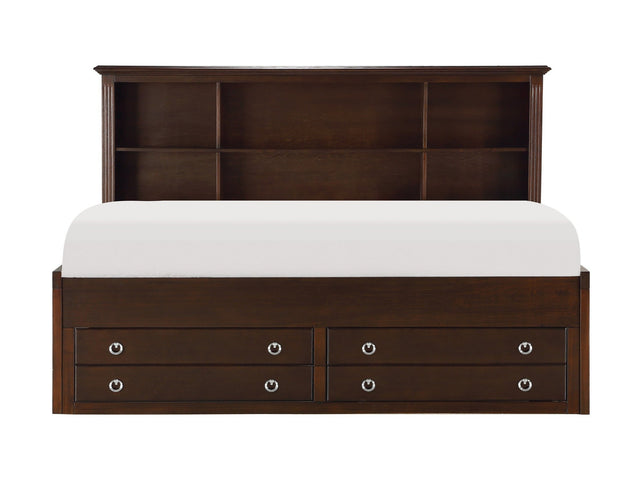 Meghan Espresso Full Lounge Storage Bed - Ornate Home