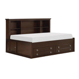 Meghan Espresso Full Lounge Storage Bed - Ornate Home