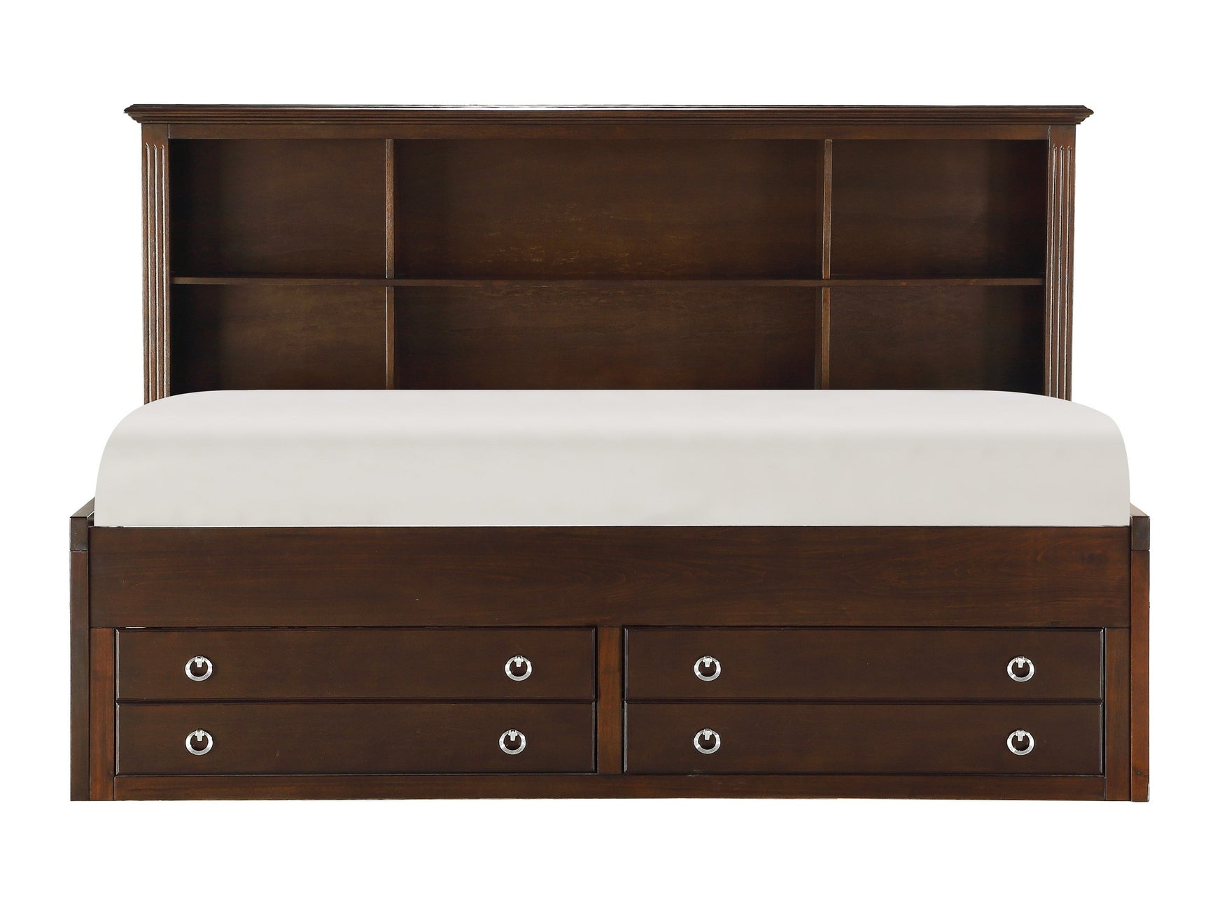 Meghan Espresso Twin Lounge Storage Bed - Ornate Home