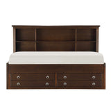 Meghan Espresso Twin Lounge Storage Bed - Ornate Home