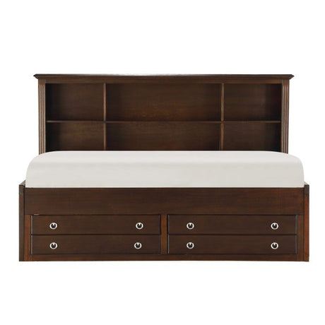 Meghan Espresso Twin Lounge Storage Bed - Ornate Home