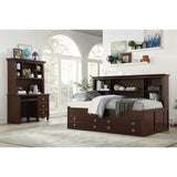 Meghan Espresso Twin Lounge Storage Bed - Ornate Home