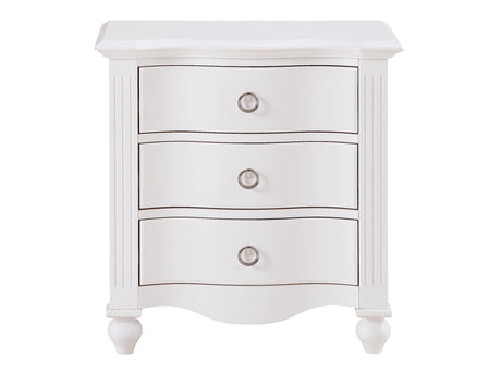 Meghan White Nightstand - Ornate Home