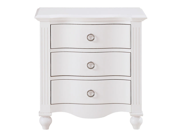 Meghan White Nightstand - Ornate Home
