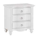 Meghan White Nightstand - Ornate Home