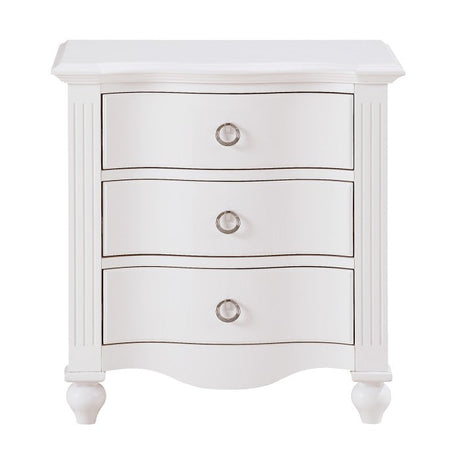 Meghan White Nightstand - Ornate Home