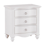 Meghan White Nightstand - Ornate Home
