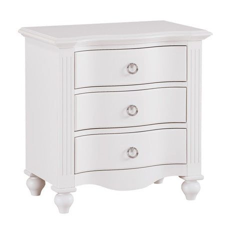 Meghan White Nightstand - Ornate Home