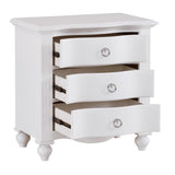 Meghan White Nightstand - Ornate Home