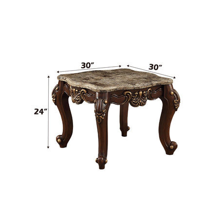 Mehadi End Table in Walnut - Ornate Home