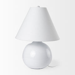 Mehdi White Ceramic Table Lamp