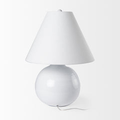 Mehdi White Ceramic Table Lamp