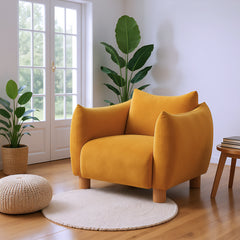 Meia Mustard Accent Chair - Ornate Home