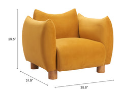 Meia Mustard Accent Chair - Ornate Home