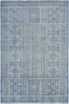 Meigs Blue Premium Viscose&Wool Rug - Clearance - Ornate Home