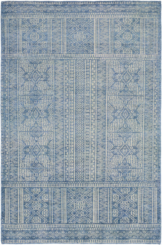Meigs Blue Premium Viscose&Wool Rug - Clearance - Ornate Home
