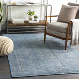 Meigs Blue Premium Viscose&Wool Rug - Clearance - Ornate Home