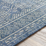 Meigs Blue Premium Viscose&Wool Rug - Clearance - Ornate Home