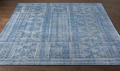 Meigs Blue Premium Viscose&Wool Rug - Clearance - Ornate Home