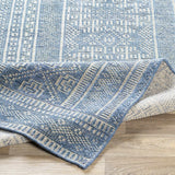Meigs Blue Premium Viscose&Wool Rug - Clearance - Ornate Home