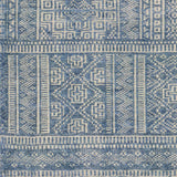 Meigs Blue Premium Viscose&Wool Rug - Clearance - Ornate Home