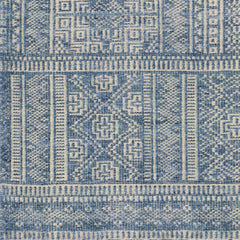 Meigs Blue Premium Viscose&Wool Rug - Clearance - Ornate Home