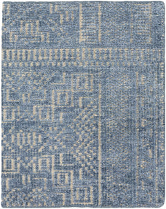 Meigs Blue Premium Viscose&Wool Rug - Clearance - Ornate Home