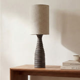 Meili Dark Brown/Natural Table Lamp - Ornate Home