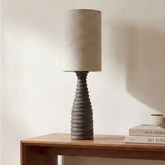 Meili Dark Brown/Natural Table Lamp - Ornate Home