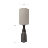 Meili Dark Brown/Natural Table Lamp - Ornate Home