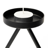 Meira Black Metal Seven Votive Table Candle Holder - Ornate Home