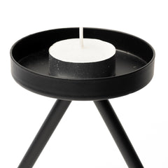 Meira Black Metal Seven Votive Table Candle Holder - Ornate Home