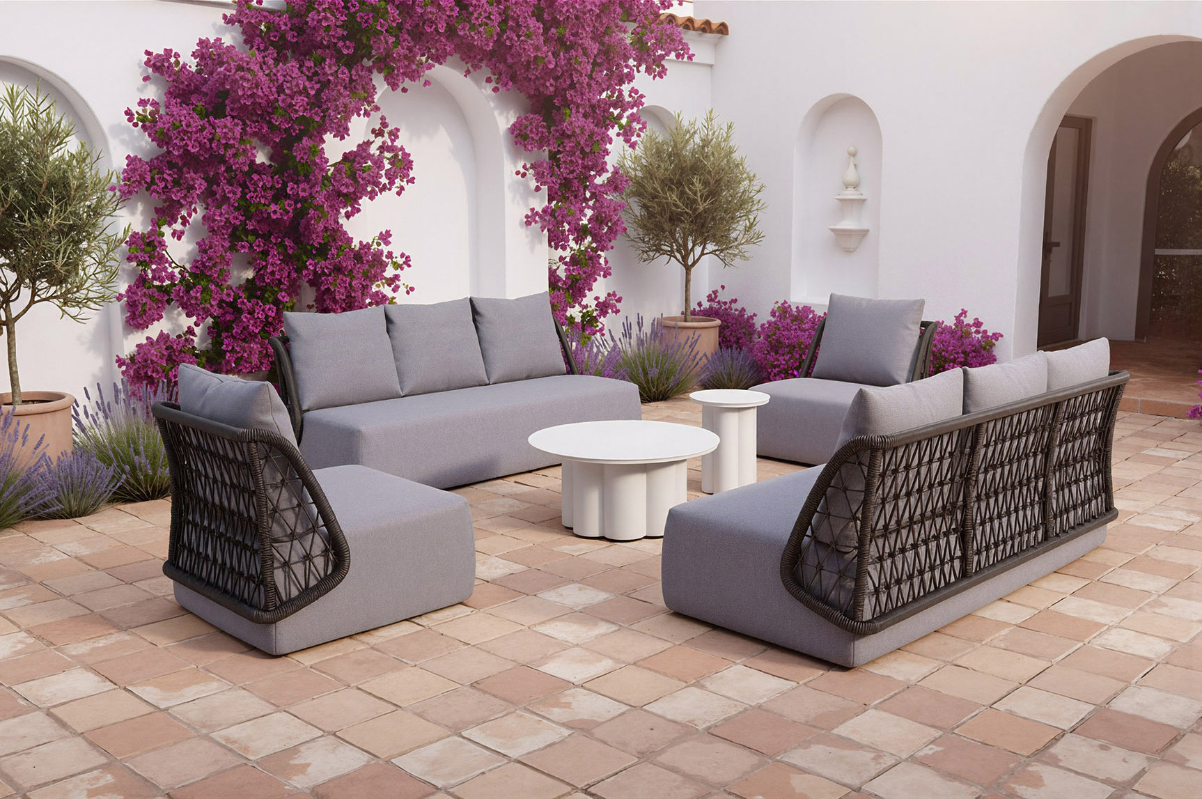 Mekan Gray Accent Chair