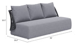 Mekan Gray Outdoor Sofa - Ornate Home
