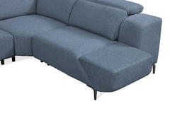 Melancton Blue Power Sectional - Ornate Home