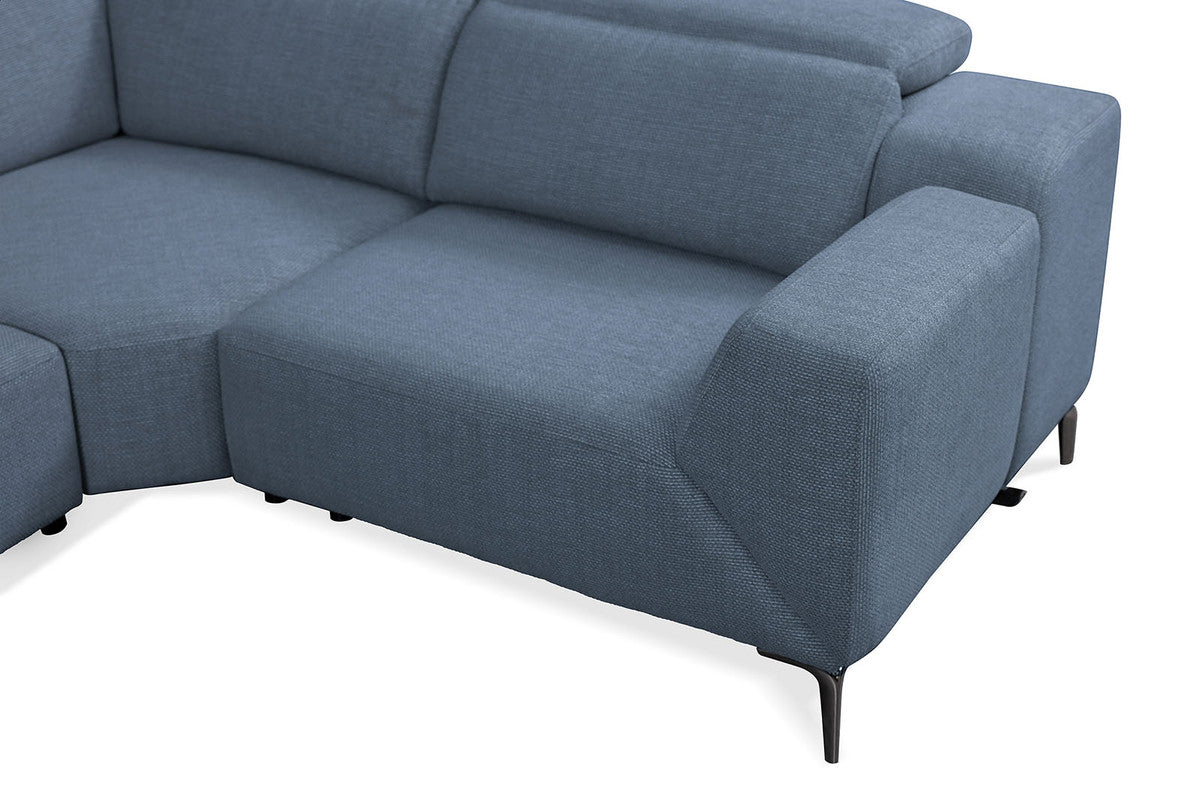 Melancton Blue Power Sectional - Ornate Home