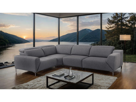 Melancton Dark Gray Power Sectional - Ornate Home