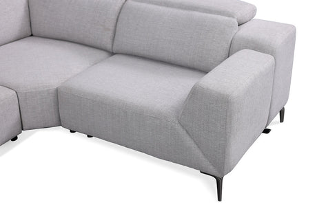 Melancton Light Gray Power Sectional - Ornate Home
