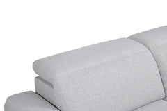 Melancton Light Gray Power Sectional - Ornate Home